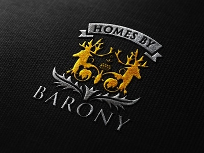 Barony Homes Branding barony homes brand logo design luxury homes