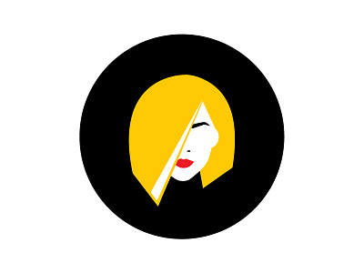 Selfie black character color fashion flat illustration minimal portrait vector