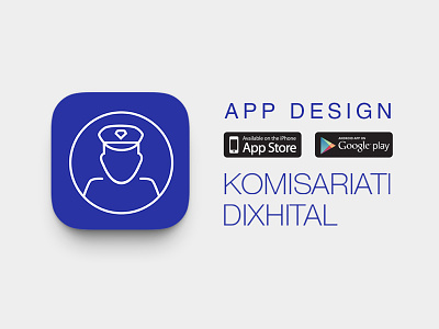App Design - Komisariati Dixhital app application flat icon interface minimal mobile ui