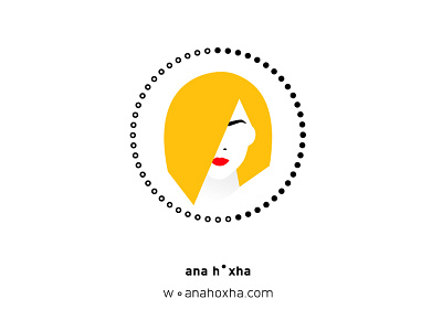 anah•xha˚com ˚ selfpromotion albania anahoxha business cards dots flat design graphic design illustration minimal print print design self promotion