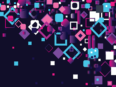 DC/OS Poster Launch - Mesosphere - FRAME anahoxha cosmos design geometric gradient illustration layout poster space