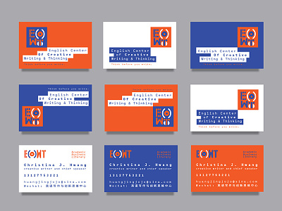 ECCWT - Branding brand identity branding brush business card creative identity layout layout design logo modular monospace playful