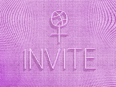 ♀ ONE Invite - 👯👯👯👯 dribbble invite girls giveaway graphic design invitation invite layout minimal women