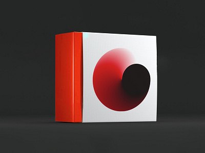 RED/BOX box colorful design flat flat design geometric gradient illustration packaging print vector