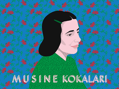 "THE MUZE" - Musine Kokalari - Illustration anahoxha binoculars character colorful design flat flat design gradient illustration minimal vector