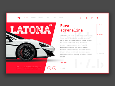 Latona Gt - Supercar Concept website card cars concept supercar website