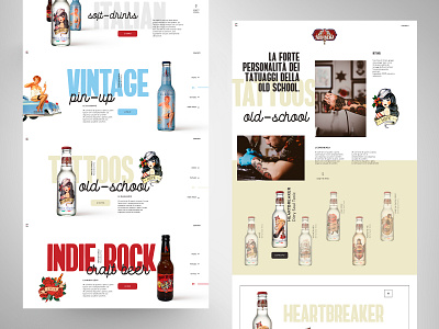 Share a drink! beer cola concept design design exploration ginger landing typography ui ux web