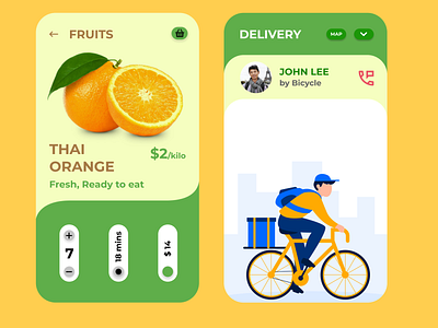 Fruits delivery App UI