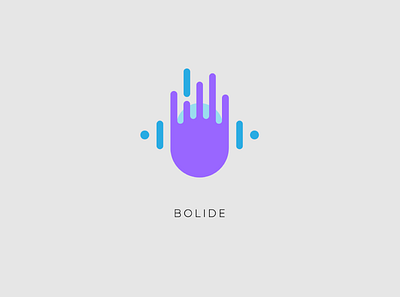 Bolide branding creative design flat logo minimal vector