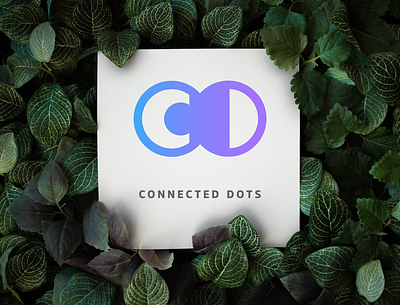 Connected Dots branding design flat illustrator logo minimal vector