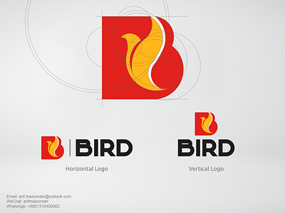 Felcon Bird Logo animal bird bird illustration brand identity felcon illustration logo logo design minimal logo modern logo red logo speed typography