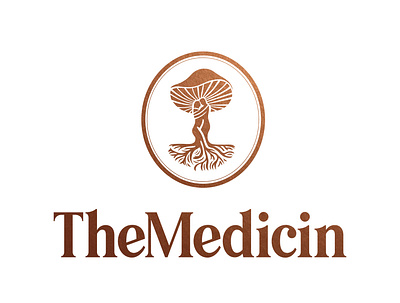 Logo Design for a podcast The Medicin branding design graphicdesign illustration illustrator logo logodesign logodesigner logotype mushroom