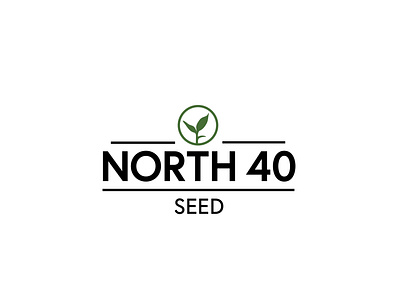 North Forty Seed Logo branding design graphic design graphicdesign illustrator logo seed seeds type type art