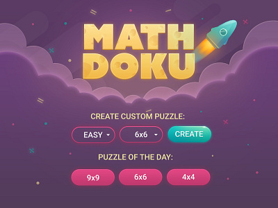 Mathdoku game game illustration mobile ui uiux vector