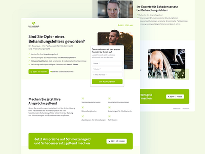 Landingpage for a lawyer / Anwaltskanzlei