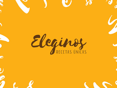 Logo Eleginos Recetas Unicas brand branding colors creative logo design logo logo design typography
