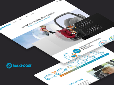 Maxi Cosi - website landingspage amsterdam design illustration ui ux vector webdesign