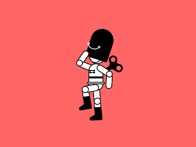 Mini Queen's Guard animation character gif guard illo illustration motion queen soldier toy uk walk cycle