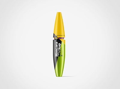 Mascara Tube Mockups 3d branding design mockup mockups pack package packaging visualization