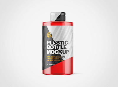 Plastic Bottle PSD Mockups 3d branding design mockup mockups pack package packaging visualization