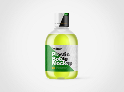 Plastic Bottle PSD Mockups 3d branding design mockup mockups pack package packaging visualization