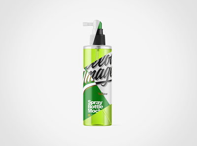 Spray Bottle PSD Mockups 3d branding design mockup mockups pack package packaging