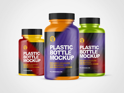 Plastic Bottle PSD Mockups