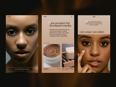 Essential / Concept project / No. 1 app branding cosmetics design e commerce editorial elegant fashion graphic design grid marketing minimalist mobile photography typography woman