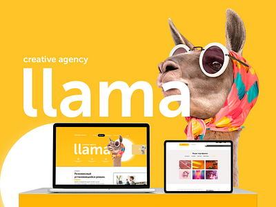 llama course photoshop site webdesign website