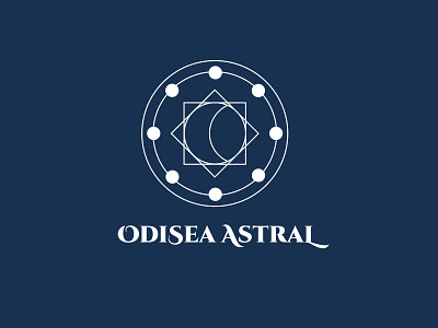 Odisea Astral Board Game Logo astrology board game branding design identity logo
