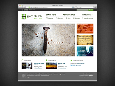 Grace Church Website church design website