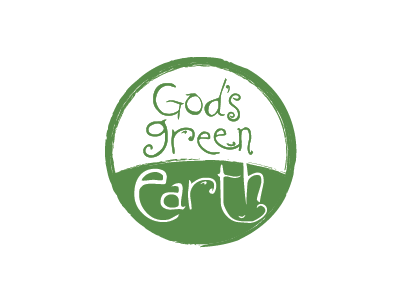 God's Green Earth Logo earthy green logo