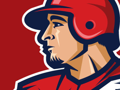 Allen Craig ball baseball bate cardinals illustration mlb sports world series