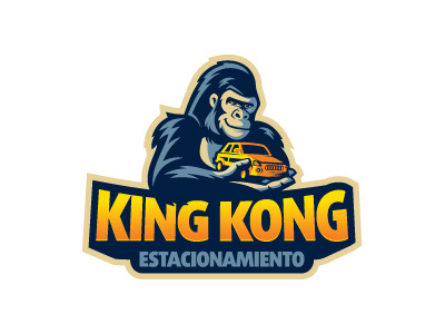 King Kong car car park gorilla king kong logo parking