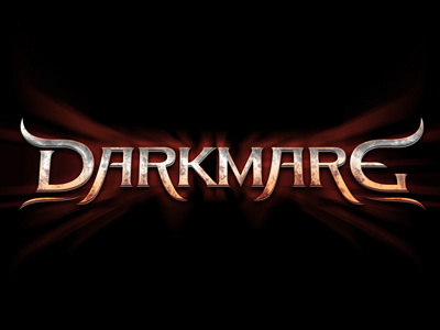 Darkmare (unused) amusement park attraction blood custom type dark logo metal nightmare terror type