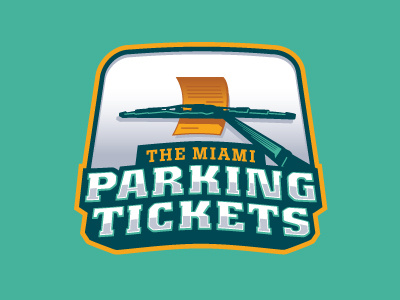 Funny or Die - The Miami Parking Tickets football football team funny joke logo miami sports logo ticket