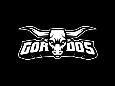 Gordos bull horns logo sport sports sports logo team