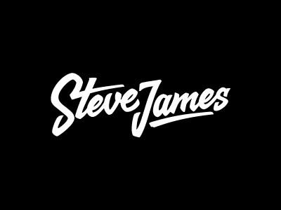 Steve James custom type dj lettering logo music type