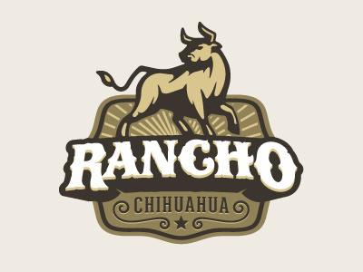 Rancho alanoronoz bull crest horns illustrative oronoz oronozdesign ranch rancho toro