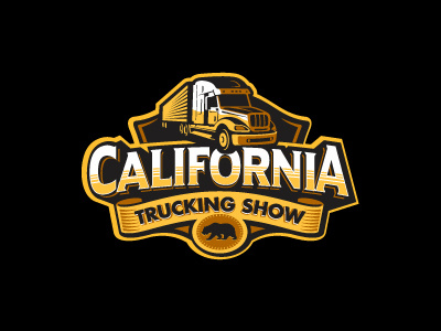 California Trucking Show badge bear california cargo truck show truck trucking trucking show