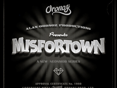 Misfortown - cover behance cartoon old school retro retro cartoon toon vintage