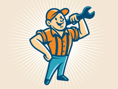 Midtown Heating & Cooling Mascot by Alan Oronoz on Dribbble