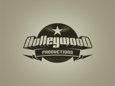 Holleywood Productions holleywood logo records star