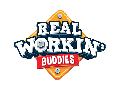 Real Workin Buddies - Rejected Proposal branding kids logo toy toy branding toy industry