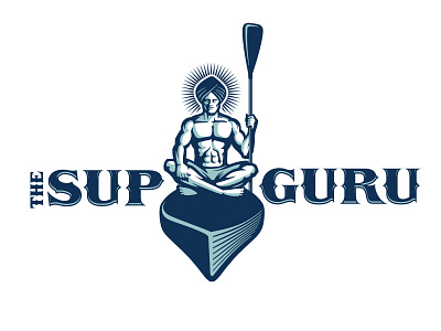 The Sup Guru guru logo sup surf