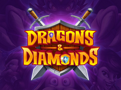 Dragons And Diamonds diamonds dragon dragons fantasy game mobile mobile app mobile game shield swords