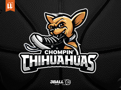 Chompin Chihuahuas basketball chihuahua chihuahuas dog logo logo design logolounge mascot mascot design sneakers sports sports logo