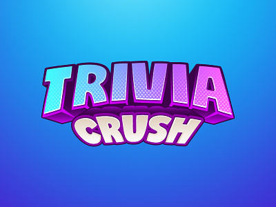 Trivia Crush app app game crush game game app game logo live game show live show logo logodesign mobile game question quiz show trivia trivia crush