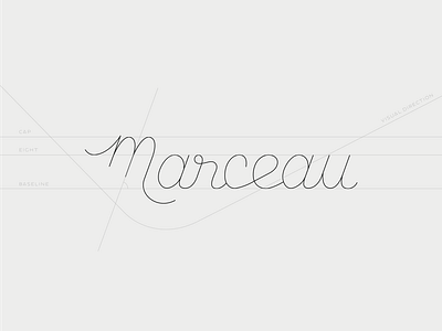 Marceau custom script type brand brand identity branding custom lettering custom type font france freelance french handmade high end typography lettering logo logotype minimalism restaurant restauration script type typography