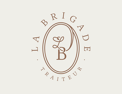 La Brigade - Catering & food services badge brand branding caterer catering custom type food logo logotype monogram ornement quality restaurant type typography wedding